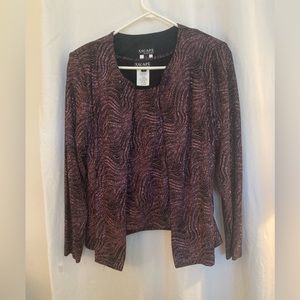 Formal Two Piece Rose Gold Beaded Formal Top Size Large Beautifully Sparkly